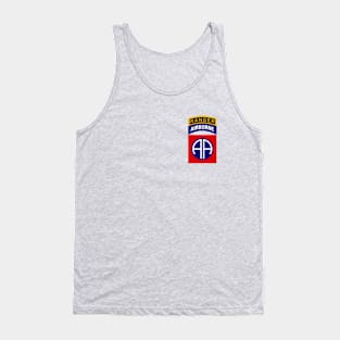 82nd Airborne Ranger Tab - Side of Chest Tank Top